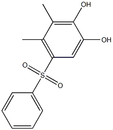 3,4-Dihydroxy-5,6-dimethyl[sulfonylbisbenzene] Struktur