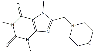 3,7-Dihydro-8-(morpholinomethyl)-1,3,7-trimethyl-1H-purine-2,6-dione Struktur