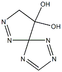 9,9-Dihydroxy-1,2,4,6,7-pentaazaspiro[4.4]nona-1,3,6-triene Struktur