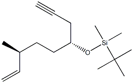 (3S,6R)-6-(tert-Butyldimethylsiloxy)-3-methyl-1-nonen-8-yne Struktur