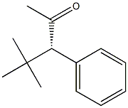 [S,(+)]-4,4-Dimethyl-3-phenyl-2-pentanone Struktur