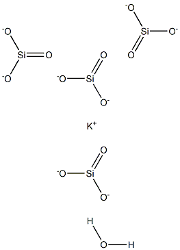 Potassium tetrasilicate hydrate Struktur