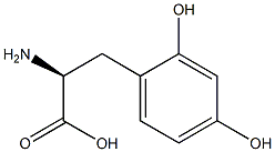 (S)-3-(2,4-Dihydroxyphenyl)-2-aminopropanoic acid Struktur