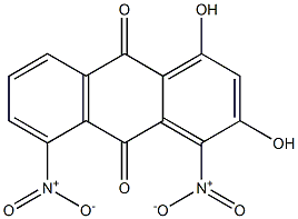 1,3-Dihydroxy-4,5-dinitroanthraquinone Struktur