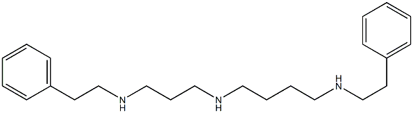 N-[3-[(2-Phenylethyl)amino]propyl]-N'-(2-phenylethyl)-1,4-butanediamine Struktur