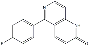 5-(4-Fluorophenyl)-1,6-naphthyridin-2(1H)-one Struktur