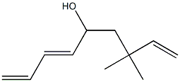 7,7-Dimethyl-1,3,8-nonatrien-5-ol Struktur