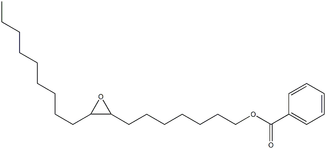 Benzoic acid 8,9-epoxyoctadecan-1-yl ester Struktur