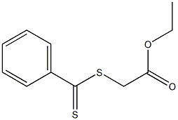 (Thiobenzoylthio)acetic acid ethyl ester Struktur