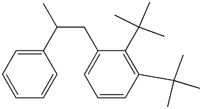 1-(2,3-Di-tert-butylphenyl)-2-phenylpropane Struktur