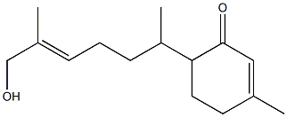 3-Methyl-6-[(E)-1,5-dimethyl-6-hydroxy-4-hexenyl]-2-cyclohexen-1-one Struktur