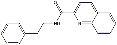 N-Phenethylquinoline-2-carboxamide Struktur