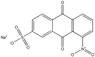 8-Nitro-9,10-dihydro-9,10-dioxoanthracene-2-sulfonic acid sodium salt Struktur