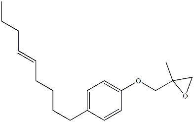 4-(5-Nonenyl)phenyl 2-methylglycidyl ether Struktur