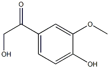 1-(3-Methoxy-4-hydroxyphenyl)-2-hydroxyethanone Struktur