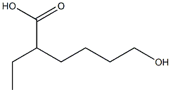 2-Ethyl-6-hydroxyhexanoic acid Struktur