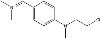 N,N-Dimethyl-p-(2-chloroethylmethylamino)benzenemethaniminium Struktur