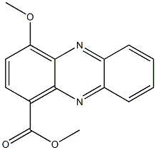 4-Methoxy-1-phenazinecarboxylic acid methyl ester Struktur