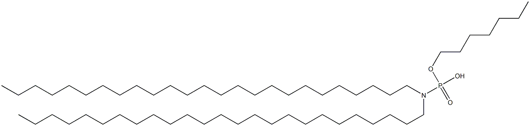 N,N-Dipentacosylamidophosphoric acid hydrogen heptyl ester Struktur