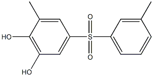 4,5-Dihydroxy-3,3'-dimethyl[sulfonylbisbenzene] Struktur