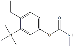 2-Ethyl-5-[[(methylamino)carbonyl]oxy]-N,N,N-trimethylbenzenaminium Struktur