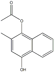 3-Methyl-4-acetoxy-1-naphthol Struktur