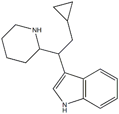 3-(1-Cyclopropylmethyl-2-piperidylmethyl)-1H-indole Struktur