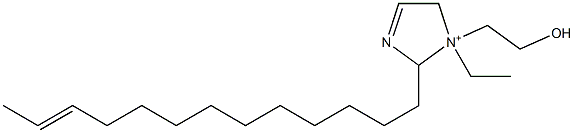 1-Ethyl-1-(2-hydroxyethyl)-2-(11-tridecenyl)-3-imidazoline-1-ium Struktur