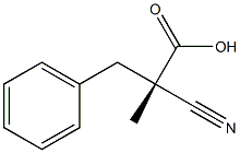 (2S)-2-Cyano-2-methyl-3-phenylpropionic acid Struktur