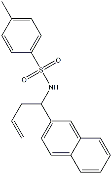 N-[1-(2-Naphtyl)-3-butenyl]-4-methylbenzenesulfonamide Struktur