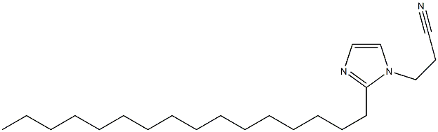 1-(2-Cyanoethyl)-2-hexadecyl-1H-imidazole Struktur