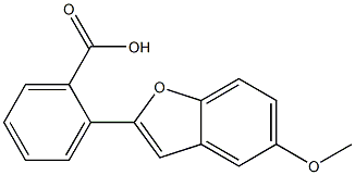 2-(5-Methoxybenzofuran-2-yl)benzoic acid Struktur