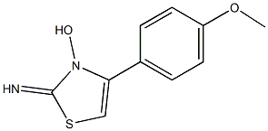 4-(4-Methoxyphenyl)-2-imino-4-thiazolin-3-ol Struktur