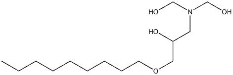 1-[Bis(hydroxymethyl)amino]-3-nonyloxy-2-propanol Struktur