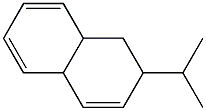 1,2,4a,8a-Tetrahydro-2-isopropylnaphthalene Struktur