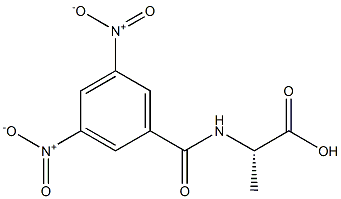 N-(3,5-Dinitrobenzoyl)alanine Struktur