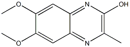 6,7-Dimethoxy-3-methylquinoxalin-2-ol Struktur