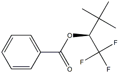 (-)-Benzoic acid (S)-1-trifluoromethyl-2,2-dimethylpropyl ester Struktur