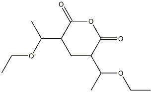 2,4-Bis(1-ethoxyethyl)glutaric anhydride Struktur