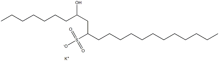 8-Hydroxydocosane-10-sulfonic acid potassium salt Struktur