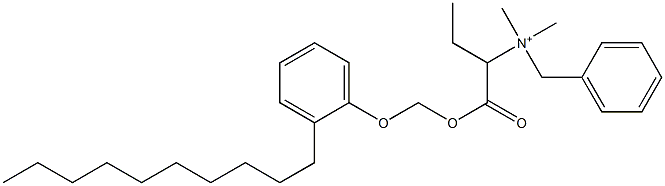 N,N-Dimethyl-N-benzyl-N-[1-[[(2-decylphenyloxy)methyl]oxycarbonyl]propyl]aminium Struktur