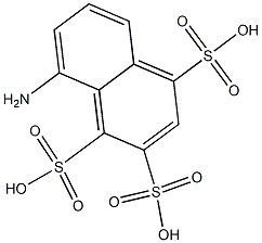 8-Amino-1,2,4-naphthalenetrisulfonic acid Struktur