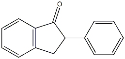 2-Phenyl-2,3-dihydro-1H-indene-1-one Struktur