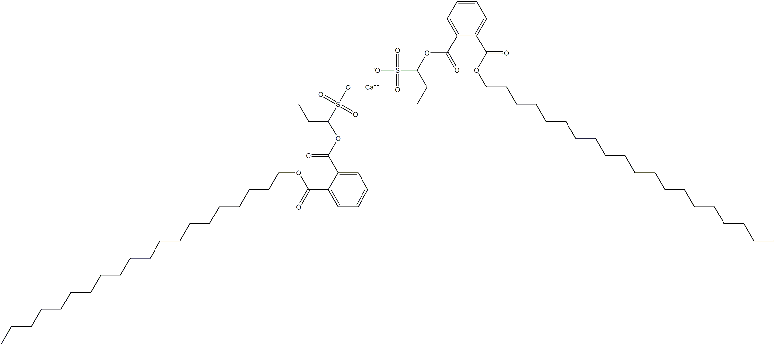 Bis[1-[(2-icosyloxycarbonylphenyl)carbonyloxy]propane-1-sulfonic acid]calcium salt Struktur