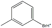 1-Bromo-3-methylbenzenium Struktur