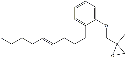 2-(4-Nonenyl)phenyl 2-methylglycidyl ether Struktur