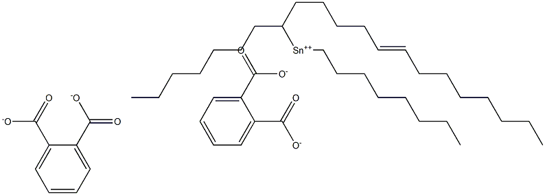 Bis[phthalic acid 1-(5-tridecenyl)]dioctyltin(IV) salt Struktur