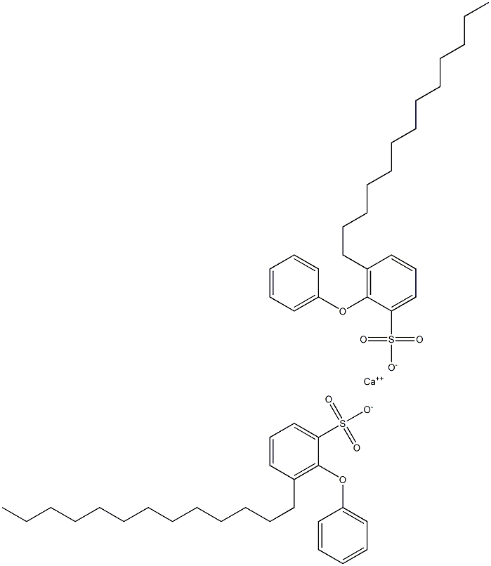 Bis(2-phenoxy-3-tridecylbenzenesulfonic acid)calcium salt Struktur