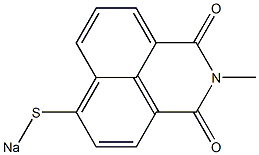 N-Methyl-4-sodiothio-1,8-naphthalenedicarboximide Struktur