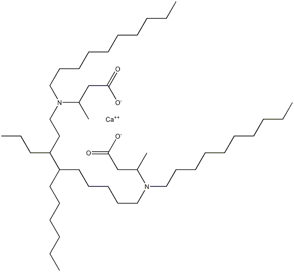 Bis[3-(didecylamino)butyric acid]calcium salt Struktur